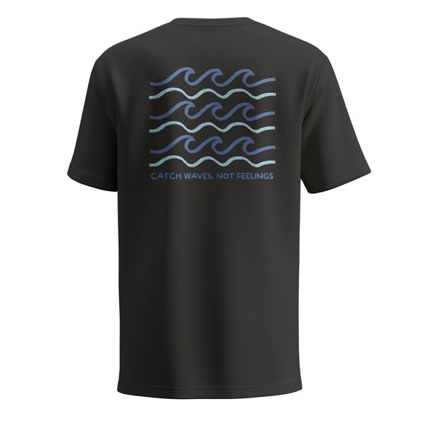 Catch Waves Not Feelings – Siargao-Inspired Statement Tee | Suroy Wear