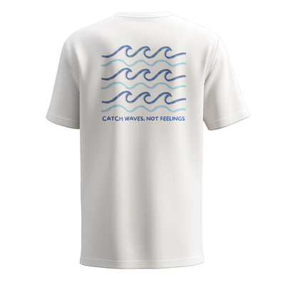Statement Tee – Catch Waves, Not Feelings